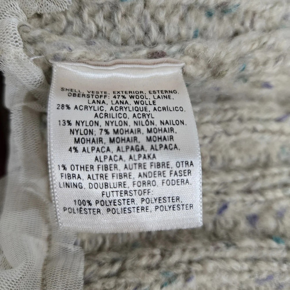 Charlie & Robin Anthropologie Ruffled Tiered Cardigan Sweater XS - Picture 6 of 7